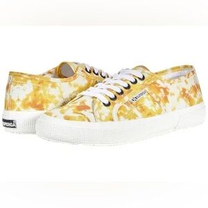 Superga Yellow Tie-Dye Sneakers size 8.5